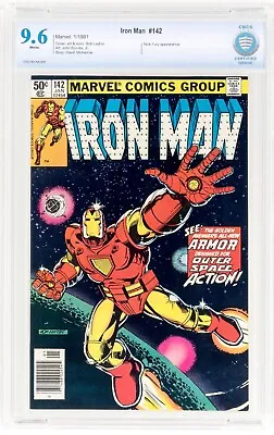 Buy INVINCIBLE IRON MAN #142 CBCS 9.6 Marvel Comics 1981  Outer Space Action  Cgc • 104.50£