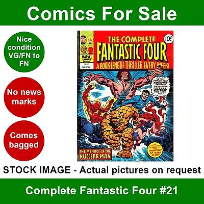 Buy Complete Fantastic Four #21 Comic - VG/FN Clean 1978 - Marvel UK • 3.25£