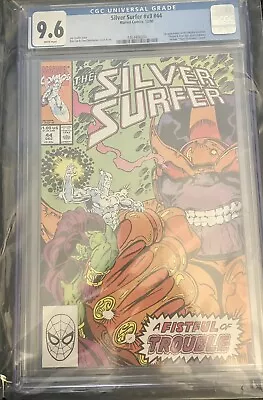 Buy Silver Surfer #44 CGC 9.6 Thanos Ron Lim Cover 1st Appearance Infinity Gauntlet • 124.38£