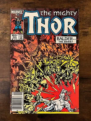 Buy Thor #344 Marvel Comics (Jun, 1984) 5.5 FN- 1st App Malekith The Accursed • 3.18£