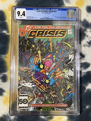 Buy CRISIS ON INFINITE EARTHS #12 (1986) DC Comics / CGC 9.4 / 1st Wally West Flash • 63.09£