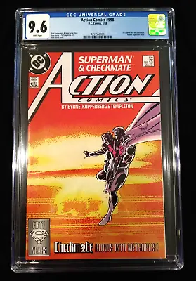 Buy Action Comics #598, CGC 9.6, DC, March 1988, Direct, 1st App Of Checkmate! • 55.96£