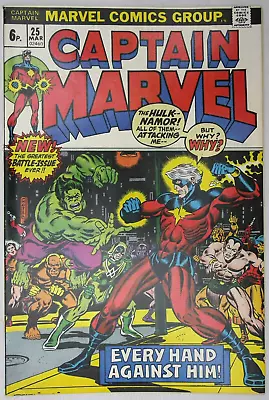 Buy Captain Marvel #25 Marvel Comics (1973) • 17.95£