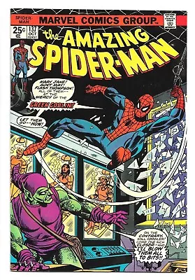 Buy Amazing Spiderman #137, 1974, 2nd App. Green Goblin II Harry Osborn 9.2 NM- • 65.59£