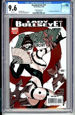 Buy Daredevil (1998) #111B CGC 9.6 1st App Lady Bullseye Terry Dodson Variant Cover • 110.60£
