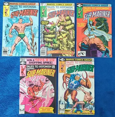 Buy Tales To Astonsish/sub-mariner Vol2 #1,3,9,11,12 Lot Of 5 Marvel, 1980! 9.2 Nm-! • 19.71£