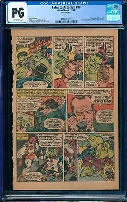 Buy Tales To Astonish #88, 1967, CGC PG, Page 10 Only, 1st Exclamation  HULK SMASH!  • 102.77£