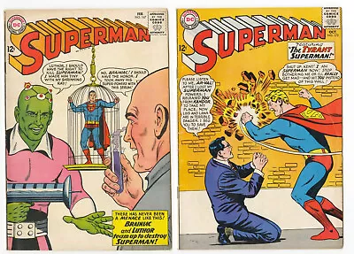 Buy Superman 167 172 Brainiac Luthor Team-up DC Comics Nice Lot Of 2 Solid Mid-grade • 70.36£