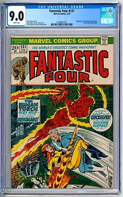 Buy Fantastic Four 131 CGC Graded 9.0 VF/NM White Marvel Comics 1973 • 79.91£