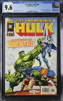 Buy Incredible Hulk #449 Cgc 9.6 1st Thunderbolts White Pages • 106.72£