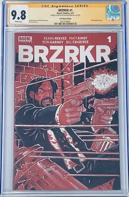 Buy Boom BRZRKR #1 Keanu Reeves John Wick Original Sketch & Signed Kotkin CGC 9.8 SS • 474.36£