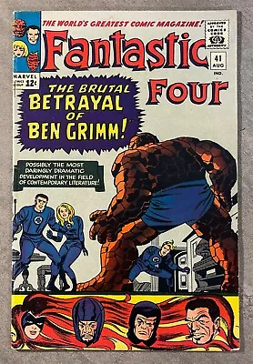 Buy Fantastic Four #41 Aug 1965 *frightful Four!* Silver Age Marvel Fine • 48.04£