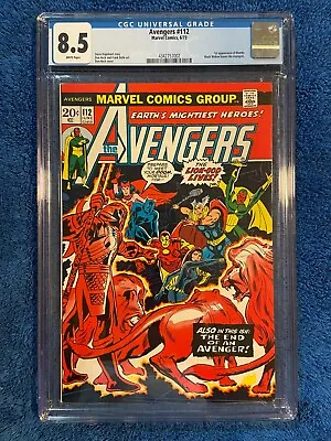 Buy Avengers #112 Cgc 8.5 W High Grade Bronze Age Marvel Key (1973) • 177.89£