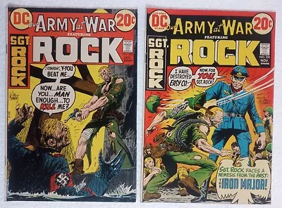Buy 1972 Our Army At War 251 & 252 DC Comics Lot Of 2 • 14.30£