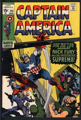 Buy Captain America #123 6.0 // 1st Appearance Of Suprema Marvel Comics 1970 • 34£