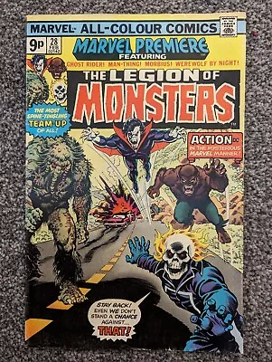 Buy Marvel Premiere 28 Legion Of Monsters. 1976. Ghost Rider, Morbius, Man-Thing • 39.99£