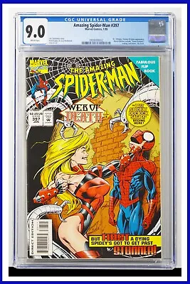 Buy Amazing Spider-Man #397 CGC Graded 9.0 Marvel 1995 Flip-Book Cover Comic Book. • 56.76£