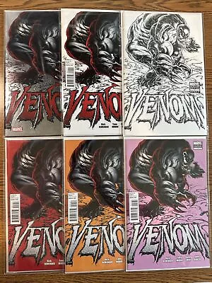 Buy Venom #1 Variant Set 1st 2nd 3rd 4th 1:50 Sketch Silver Foil Lot X6 Marvel 2011 • 395.30£