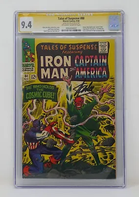 Buy Marvel 1966 Tales Of Suspense #80 Signed By Stan Lee CGC 9.4 Cosmic Cube • 1,986.09£