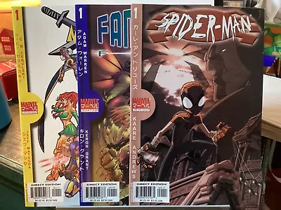 Buy 2002 Marvel Mangaverse Spider-man Fantastic Four X-men 1st Manga Spider-man • 19.92£