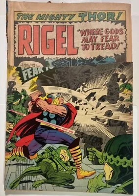 Buy Thor 132 1966 Marvel Ailver Age Key Issue! 1st Cameo Of Ego Planet! • 7.11£