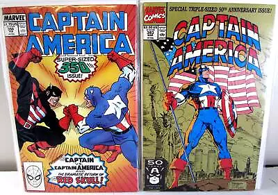 Buy Captain America Lot Of 2 #350,383 Marvel Comics (1989) NM 1st Print Comic Books • 17.98£