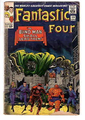 Buy Fantastic Four #39 (1965) - Grade 2.5 - Daredevil & Doctor Doom Appearance! • 56.30£