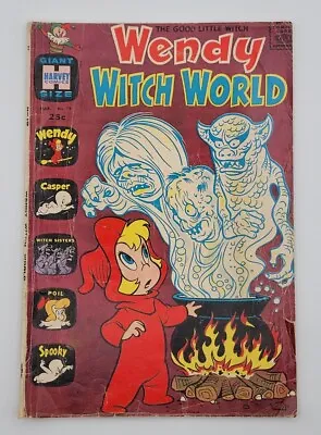 Buy WENDY WITCH WORLD 9 (Harvey Giant 1967) Casper Witch Sisters Poil Spooky G/VG • 4.73£