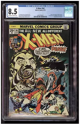 Buy X-Men 94 CGC 8.5 New X-Men Begin. Kane & Cockrum Cover Sunfire Leaves 1975 • 813.92£