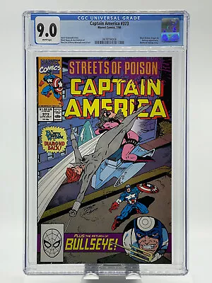 Buy Captain America #373 CGC 9.0 White Pages Minor Key • 11.85£
