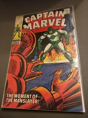Buy Captain Marvel #12 FN MARVEL (Vol 1, 1969)  • 15£