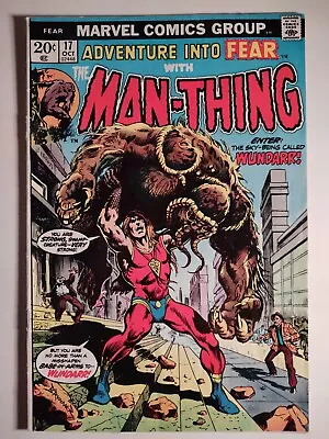 Buy Adventure Into Fear #17, FN+/6.5, Man-Thing, Marvel 1973, 1st App. Wundarr 🔑🔑  • 10.35£