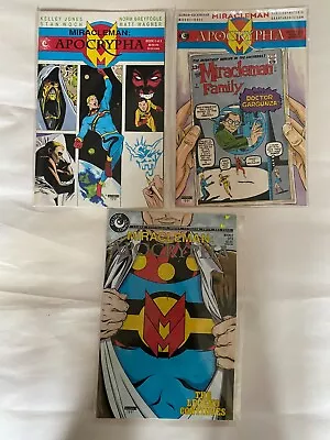 Buy Miracleman: Apocrypha #1 - 3 Eclipse Comics 1991 Complete Set (Neil Gaiman) • 30£