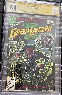Buy Green Lantern Corps #217 Signed By Joe Staton CGC 9.4 • 54.50£