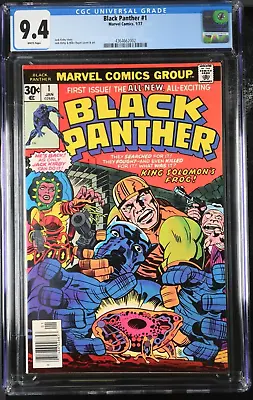 Buy Black Panther #1 - Marvel 1977 - CGC 9.4 - Jack Kirby / Mike Royer • 219.18£