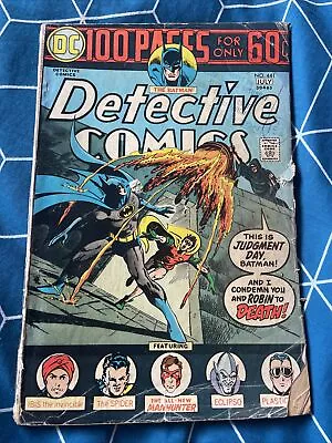 Buy DC Batman 441 Detective Comics 441 1974 - 100 Pages - Poor/Fair • 6.99£