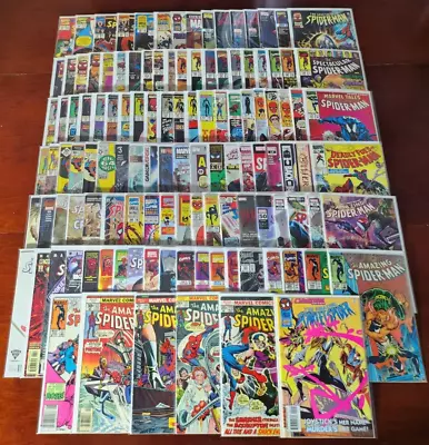 Buy Huge Lot Of 120 Spider-Man Comic Books (#1) Vintage Amazing Spectacular Web Of • 225.32£