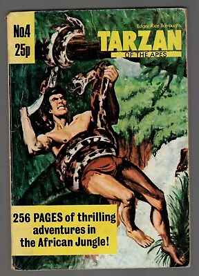 Buy Tarzan Of The Apes No 4 Edgar Rice Burroughs Inc 1973 256pp Of Jungle Thrills • 6.99£