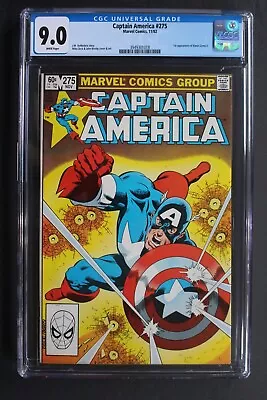 Buy Captain America #275 1st New BARON Helmut ZEMO MCU TV Movie 1982 ZECK CGC 9.0 • 38.93£