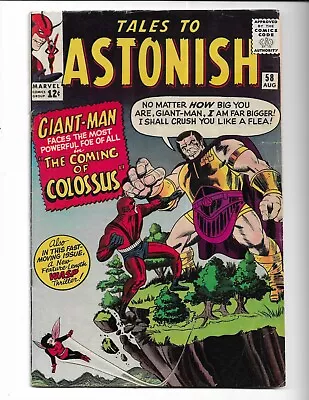 Buy Tales To Astonish 58 - Vg- 3.5 - Wasp - Giant-man - Captain America Cameo (1964) • 28.15£