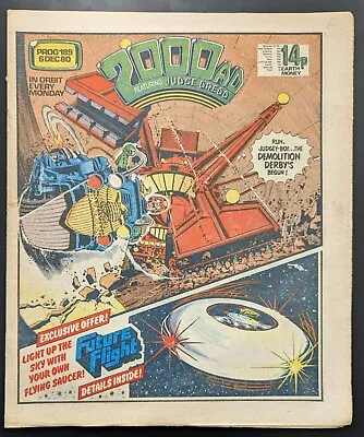 Buy 2000 AD Comic - Prog #189 (6 Dec 1980) Judge Dredd • 1.99£
