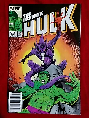Buy 1984 Incredible Hulk 308 Marvel Comic NEWSSTAND NM Sal Buscema Stan Lee UNREAD • 15.77£
