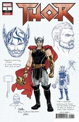 Buy Thor #1 (2018) 1:10 Design Variant Vf/nm Marvel • 5.95£