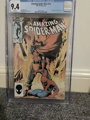 Buy CGC AMAZING SPIDER-MAN #261 1985 Marvel Comics CGC 9.4 Near Mint White Pages • 83£