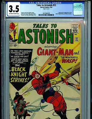 Buy Tales To Astonish #52 CGC 3.5 1964  Marvel 1st Black Knight Amricons K33 • 206.52£