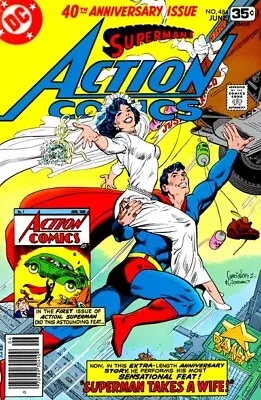 Buy ACTION COMICS #483 G, Earth 2 Superman & Lois Wed DC Comics 1978 Stock Image • 3.16£