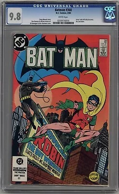 Buy Batman #368 Cgc 9.8 White Pages Dc Comics 1984 • 120.09£