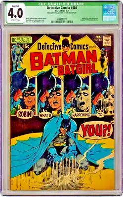 Buy Detective #408 DC 1971 Graded 4.0 By CGC Qualified  Neal Adams Cover Art Batgirl • 47.44£