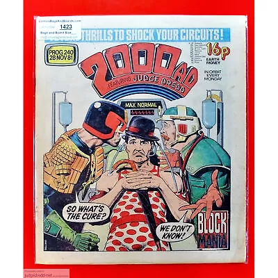 Buy 2000AD Prog 240 Alan Moore Brian Bolland Comic Book 28 11 81 UK 1981 (Lot 1423 • 7.99£