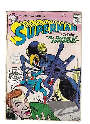 Buy Superman # 110 Good [DC Early Silver Age 10 Cents Issue] Scarce • 59.95£